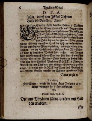 Textus; Eingang; Erläuterung des Texts.