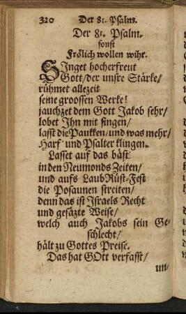 Der 81. Psalm. - Der 90. Psalm.