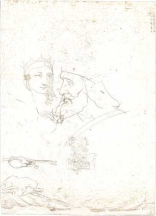 Klenze, Leo von; München; Residenz, Königsbau - Nibelungensäle - Wandgemälde (Details)