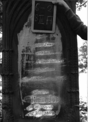 Grabstein B II A/6/2 (Detailaufnahme 1)