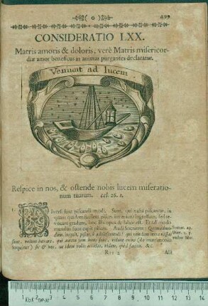 Consideratio LXX. Matris amoris & doloris, verè Matris misericordiæ amor beneficus in animas purgantes declaratur.