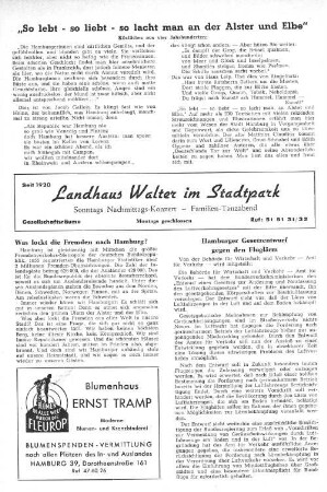 Was lockt die Fremden nach Hamburg?