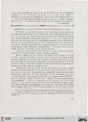 2.Ser. 4.1911: Aanwinsten Nederl. Museum voor geschiedenis en kunst