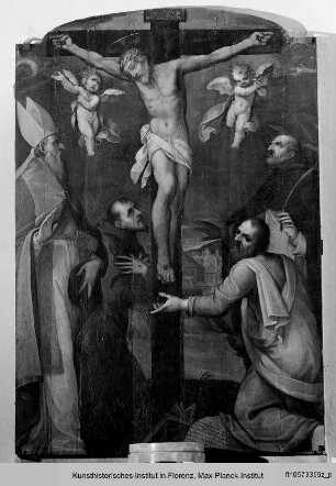 Kreuzigung mit den Heiligen Blasius, Franziskus, Petrus Martyr und Bartholomäus