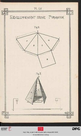 Pl. LX Développement d’une Pyramide
