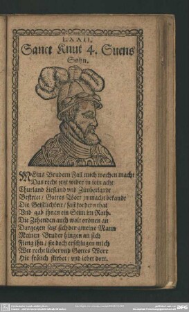 LXXII. Sanct Knut 4. Suens Sohn