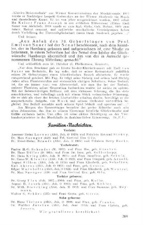 Familien-Nachrichten.