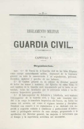 Reglamento militar de la Guardia civil