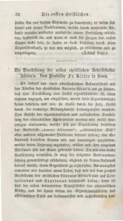 32-52 Die Darstellung der ersten christlichen Schriftsteller Africa's