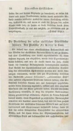 32-52 Die Darstellung der ersten christlichen Schriftsteller Africa's