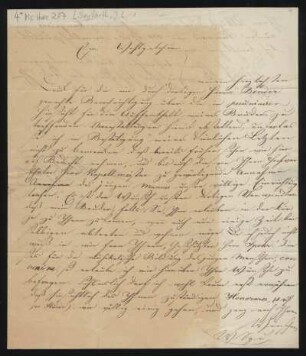 Brief von John Leopold Seyfarth an Louis Spohr