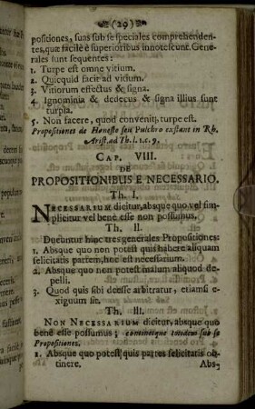 Cap. VIII. De Propositionibus E Necessario.
