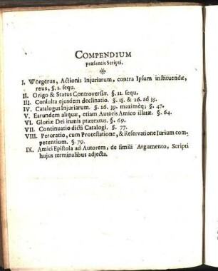 Compendium praesentis Scripti