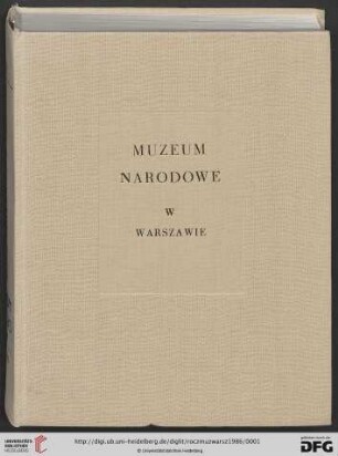 30: Rocznik Muzeum Narodowego w Warszawie