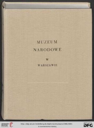 30: Rocznik Muzeum Narodowego w Warszawie