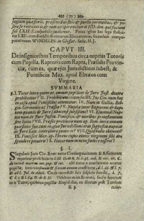 Capvt III.