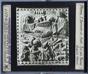 Arcetri, S. Leonardo : Kanzelrelief, Geburt Christi
