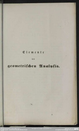 Elemente der geometrischen Analysis