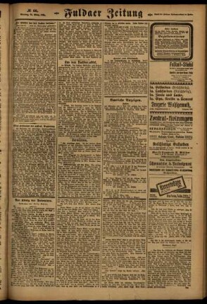 Zweite Ausgabe vom Montag, den 21. März 1921.
