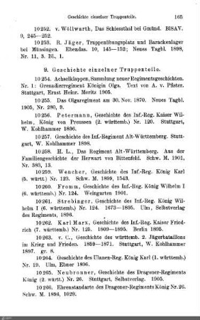 9. Geschichte einzelner Truppenteile