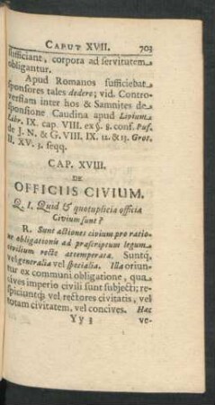 Cap. XVIII. De Officiis Civium
