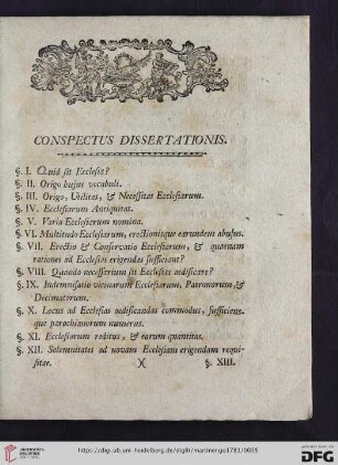 Conspectus dissertationis