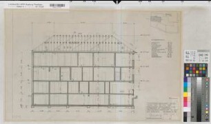 Lippstadt (Lippstadt) Erweiterungsbau des Amtsgerichts und Gefängnisses Schnitte 1961 1 : 50 50 x 77 Zeichnung Staatshochbauamt Soest