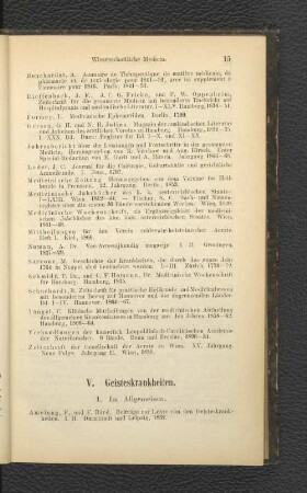V. Geisteskrankheiten.