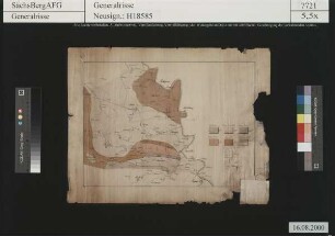 Geognostische Karte der Gegend zwischen Riesa und Belgern
