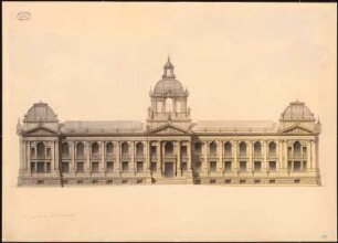 Museum, Darmstadt: Ansicht (Variante)