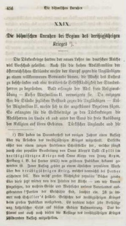 456-482 Die böhmischen Unruhen bei Beginn des dreißigjährigen Krieges
