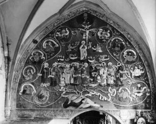 Wurzel Jesse : Wurzel Jesse. Fresko (1518). Murau, Friedhofskirche Sankt Anna