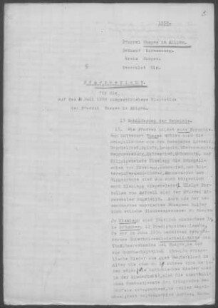 Wangen/Allgäu mit Kißlegg und Diaspora: Pfarrbericht 1938