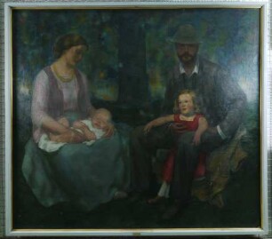 Familienbild im Grünen