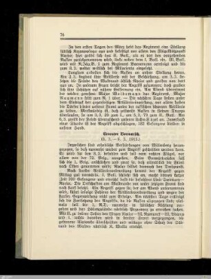 Erneuter Vormarsch