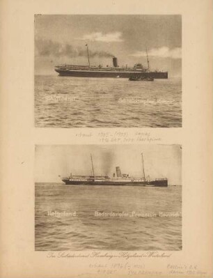 Fährdampfer der Strecke Hamburg-Helgoland-Westerland