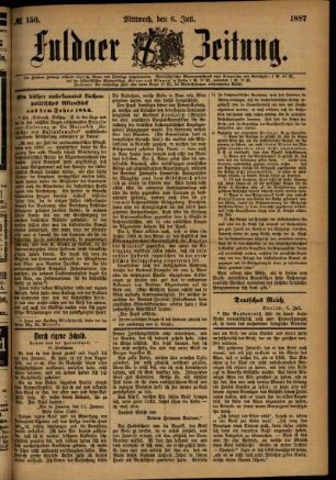 Ausgabe vom Mittwoch, den 06. Juli 1887.
