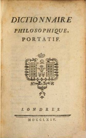 Dictionnaire philosophique