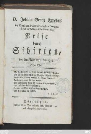 Theil 1: [1733-1735]