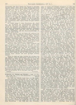 115-117 [Rezension] Eissfeldt, Otto, Philister und Phönizier