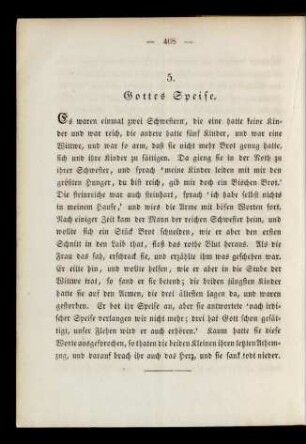 5. Gottes Speise.