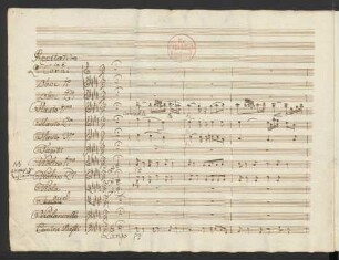 [Nr. 15a] Recitativo [accompagnato:] Aus Rosenwolken bricht