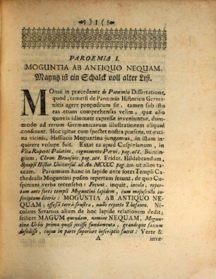 Specimen Parœmiarum Historicarum Ad Res Germaniæ Illustrandas Comparatarum