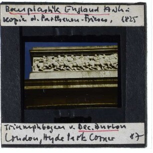London, Hyde Park Corner, Ionic Screen : Fries