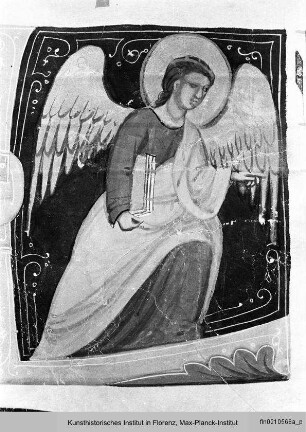 Antiphonar : Historisierte Initiale L(ocutus): Der Erzengel Michael