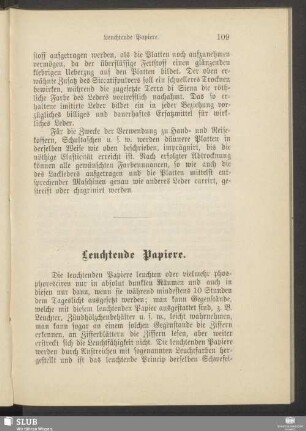 Leuchtende Papiere