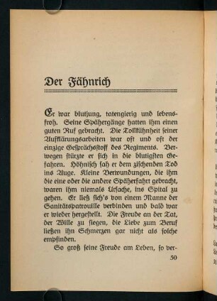 50-58, Der Fähnrich