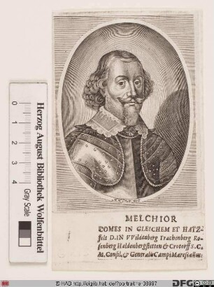 Bildnis Melchior Frhr. Hatzfeld, 1635 Reichsgraf von