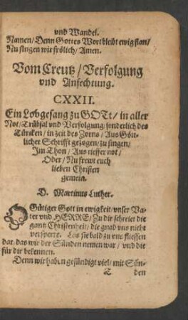 Vom Creutz/ Verfolgung und Anfechtung.