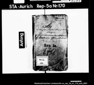 Kuratel über die Witwe Le Bruin, geb. Bluhm